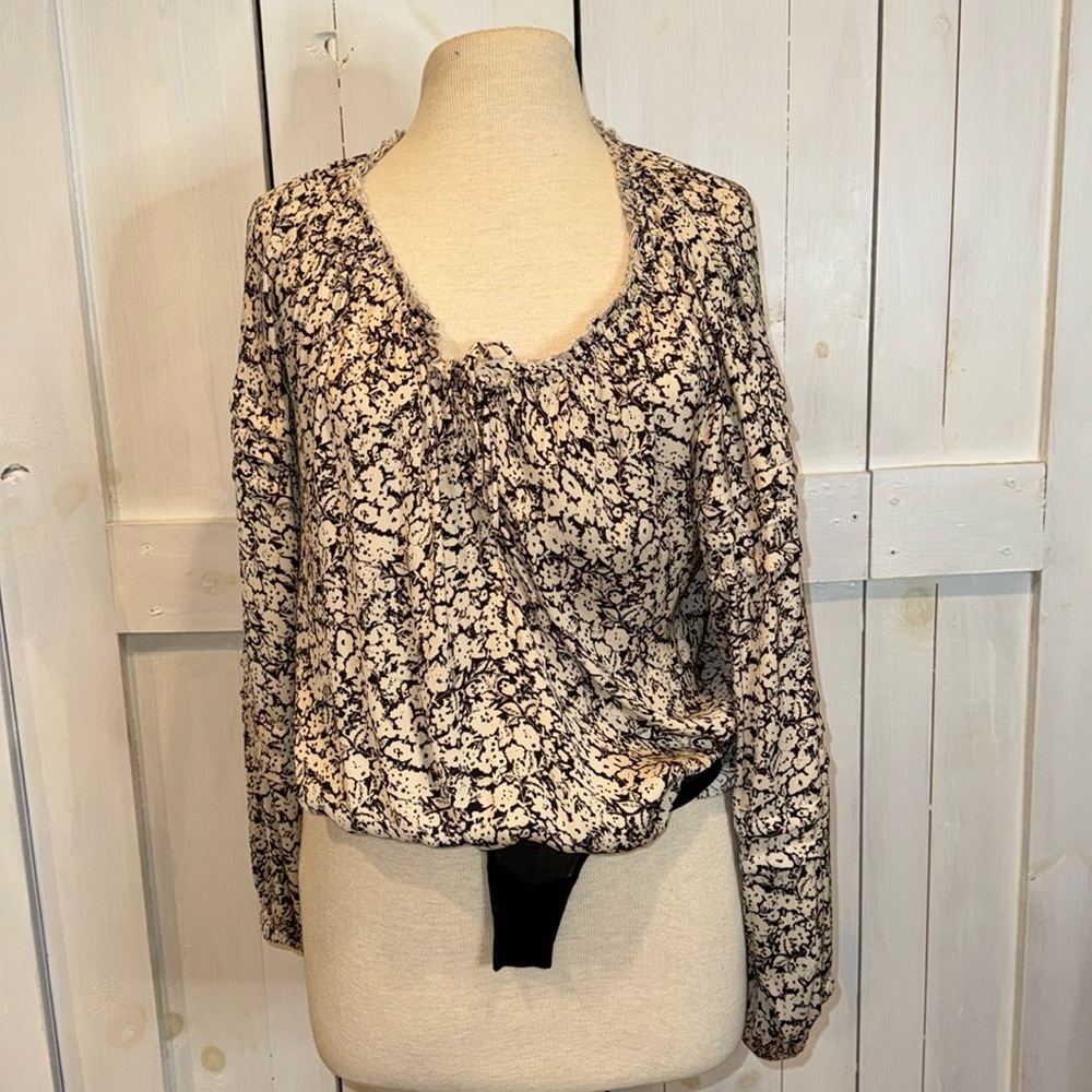 Intimately Free People All Tucks Floral Bodysuit